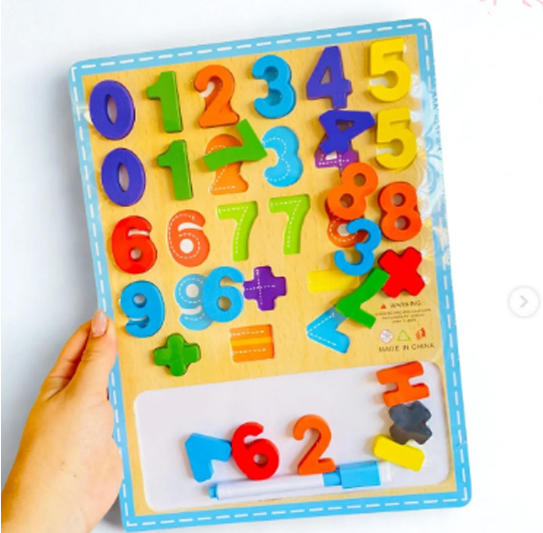 Tablero de Numeros Con Zona Para Repasar